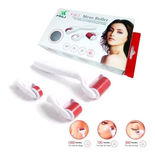 Derma Roller 4 En 1 Recargable