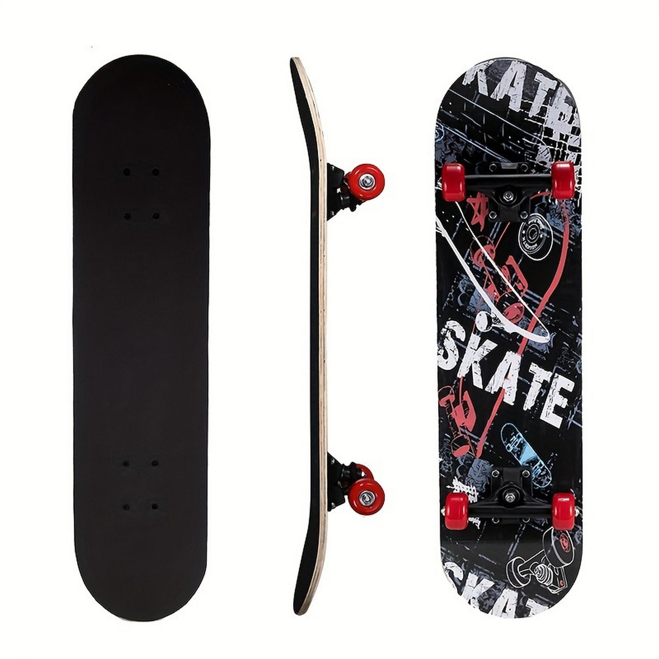 Patineta Completa Profesional Color Negro