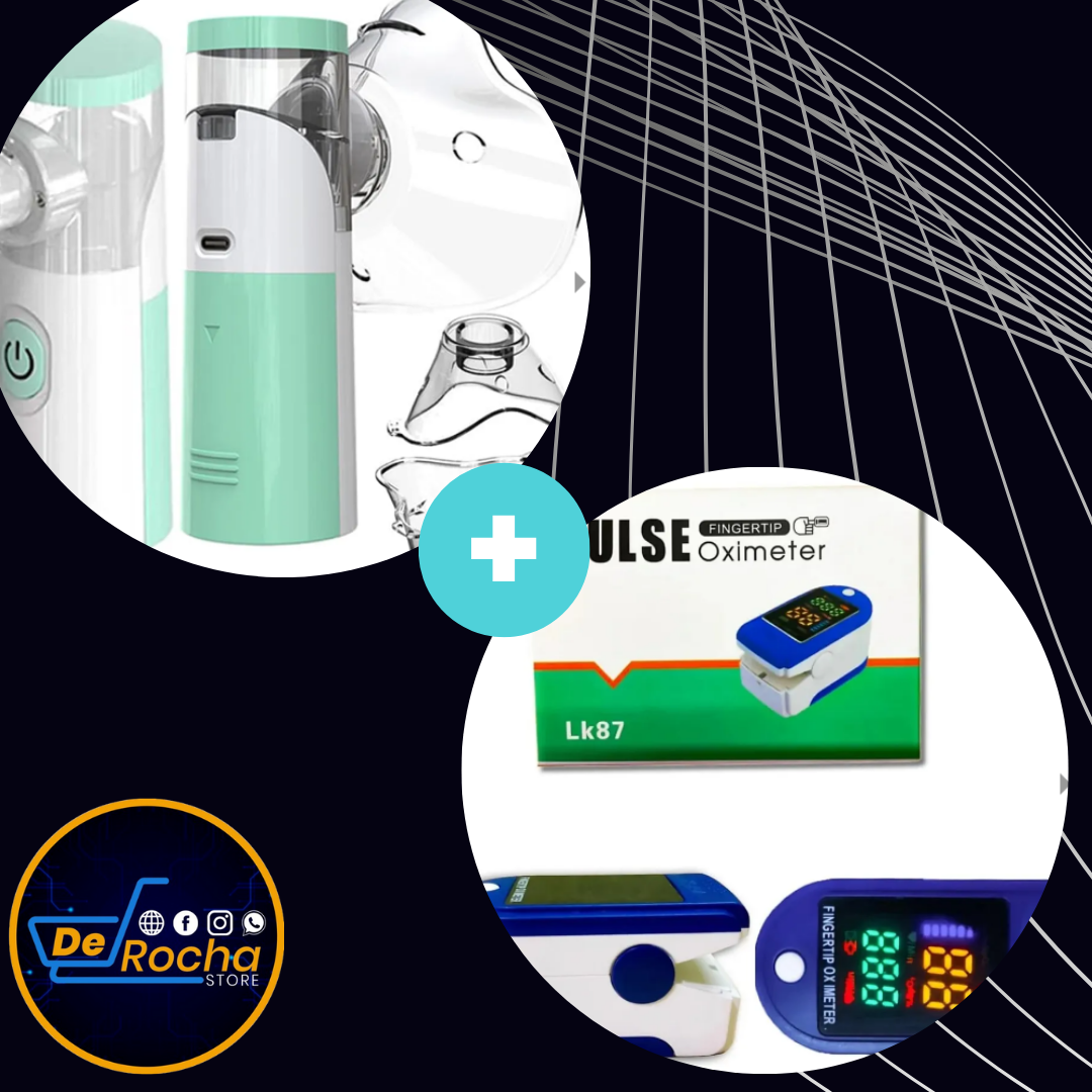 Combo Nebulizador asma + oxímetro pulso