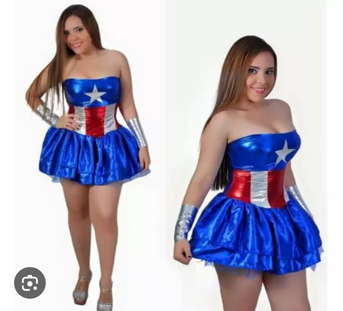 Disfraz Mujer Capitana America Cosplay
