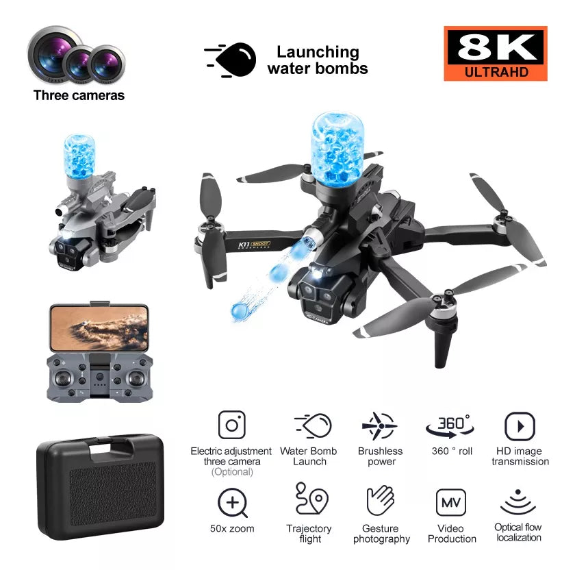 Dron K11 Max 4k Lanzador Bolas De Gel