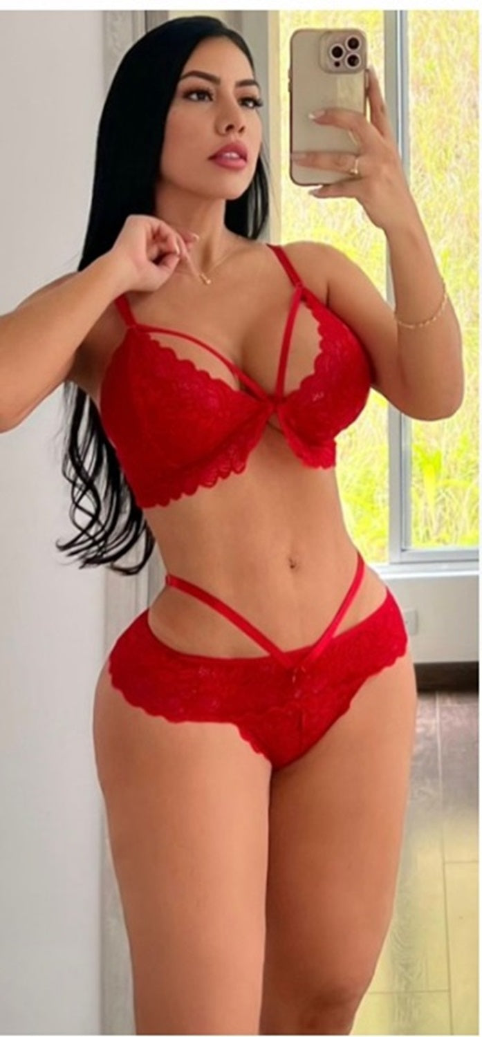 Conjunto Lencería Femenina De Encaje