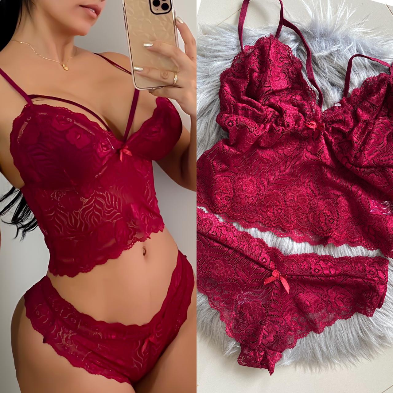 Lencería Femenina de Encaje Tanga Dama