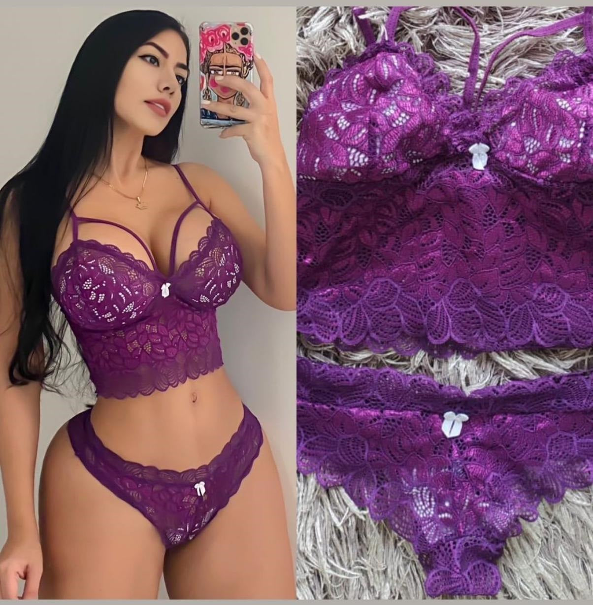 Lencería Femenina de Encaje Tanga Dama