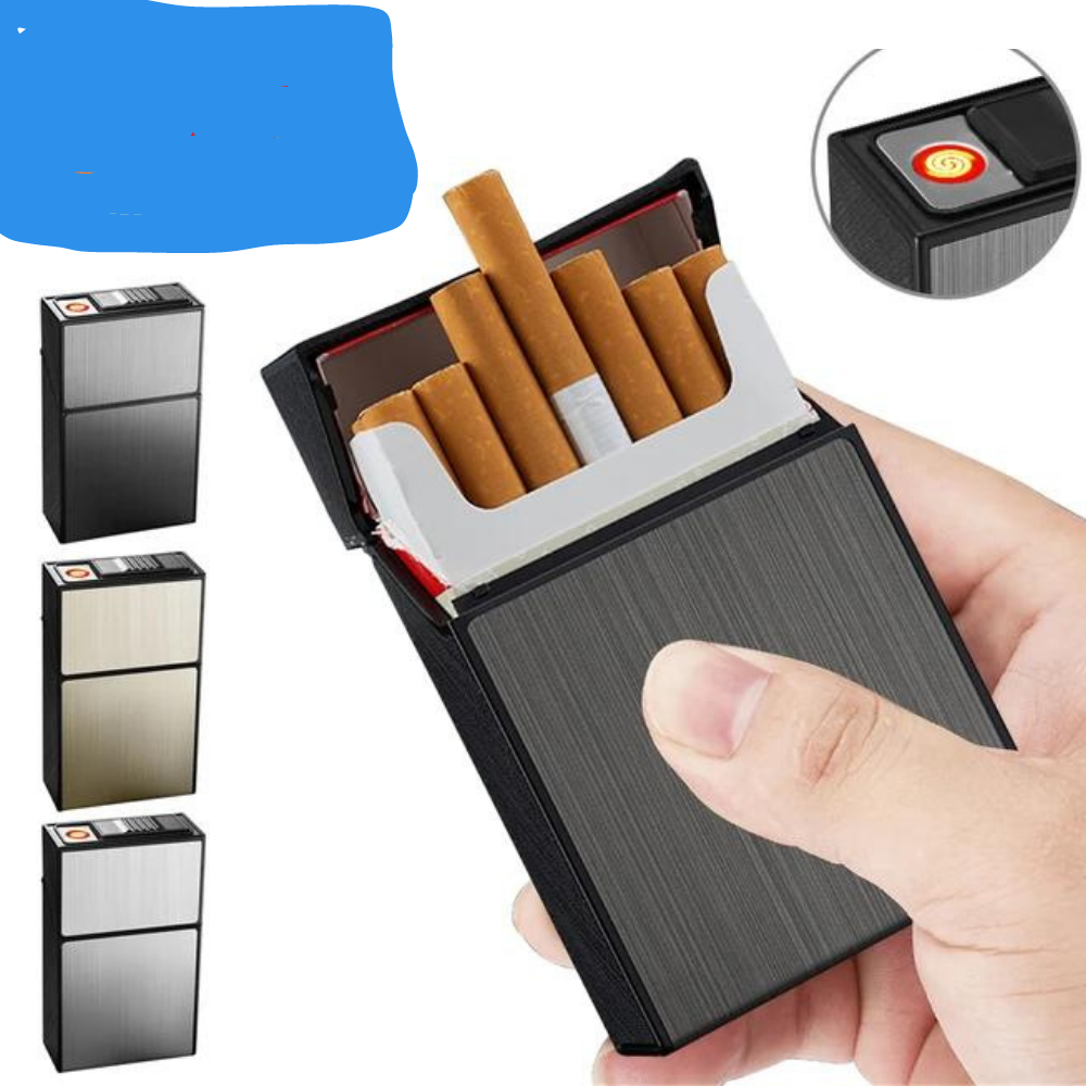 Encendedor y almacenador de cigarrillos