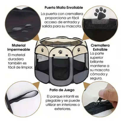 Corral Para Mascotas Plegable
