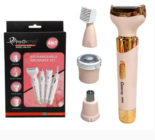 Rasurador recargable para dama rosa
