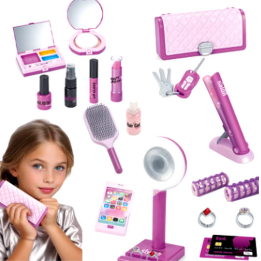Juego De Salón De Cabello Para Niñas 6pc