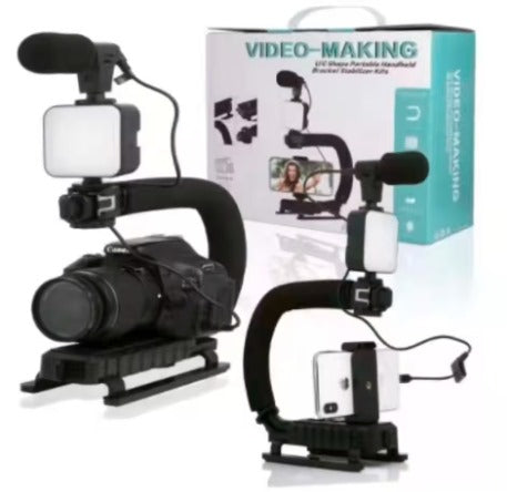 KIT ESTABILIZADOR VIDEOCAMARA Y CELULAR