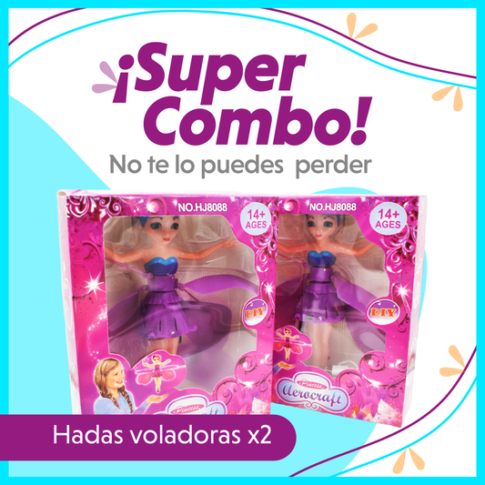 HADAS VOLADORAS X2 MORADAS
