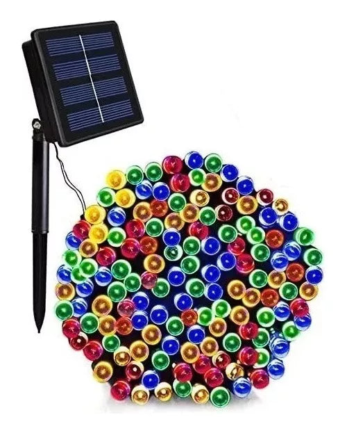 Luces Navidad con Panel Solar X 50 mts