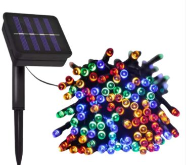 LUCES NAVIDEÑAS CON PANEL SOLAR 200 LED