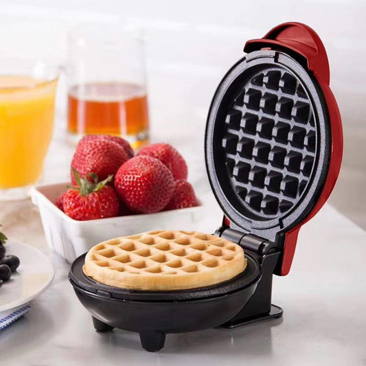 MINI WAFFLERA REDONDA ANTIADHERENTE