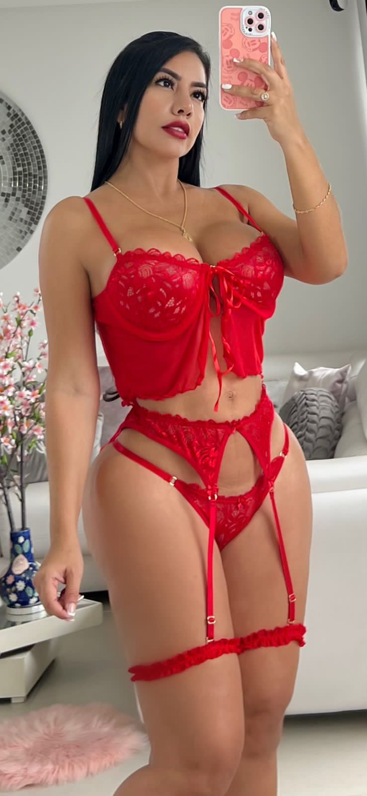 Lencería Femenina Con Ligueros Sexy